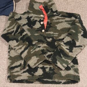 Jcrew camo Sherpa pullover